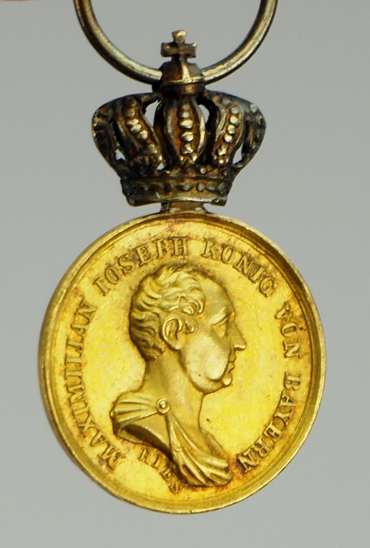 Bayern: Civil-Verdienst-Medaille, in Gold Miniatur. - Image 2 of 3