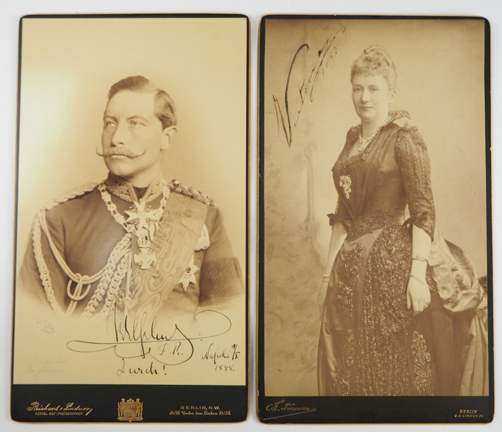 Preussen: Wilhelm II. von und Victoria von.