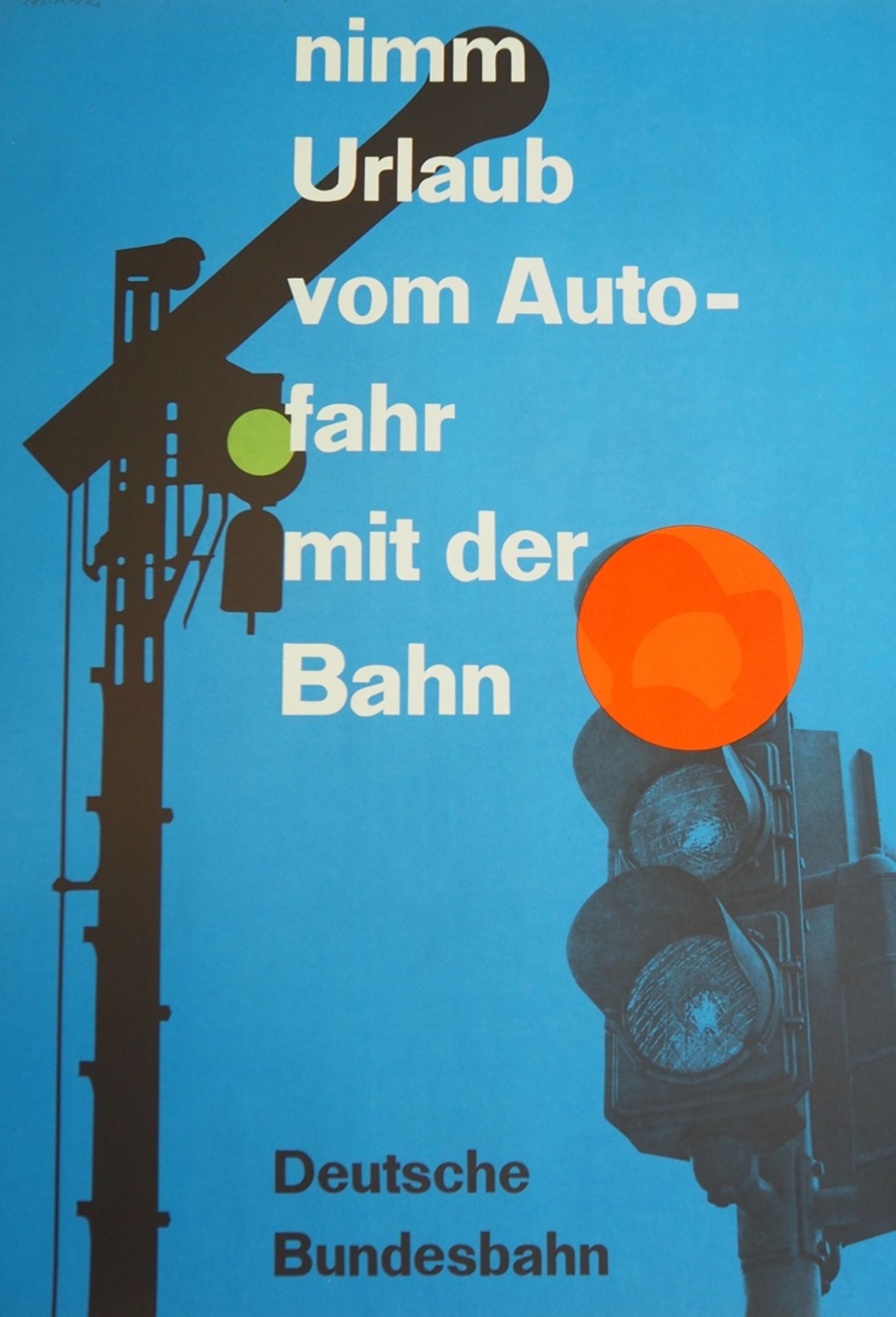 Werbeplakat: Deutsche Bundesbahn.