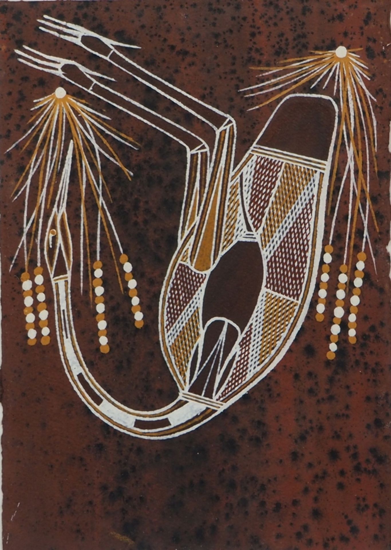 Badari, Samson: Aborigine-Malerei.