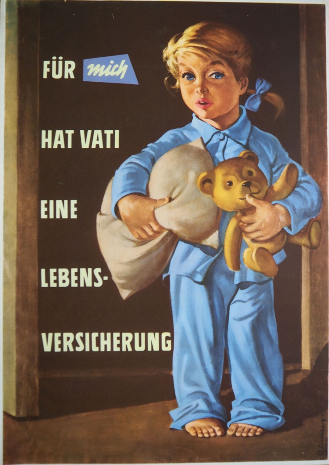 Werbeplakat: Versicherung.