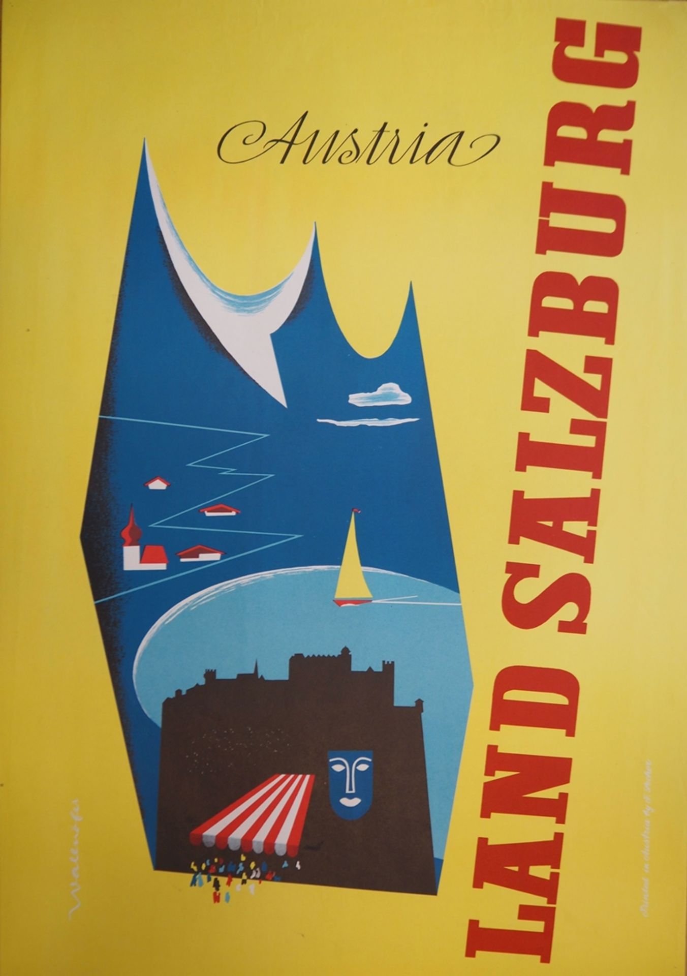 Werbeplakat: Österreich Land Salzburg.