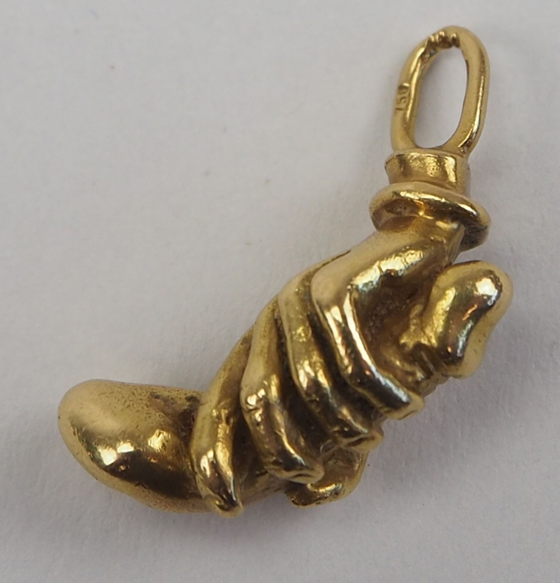 Kettenanhänger: Lingam GOLD. - Image 2 of 2