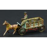 MEIER HORSE DELIVERY WAGON PENNY TOY