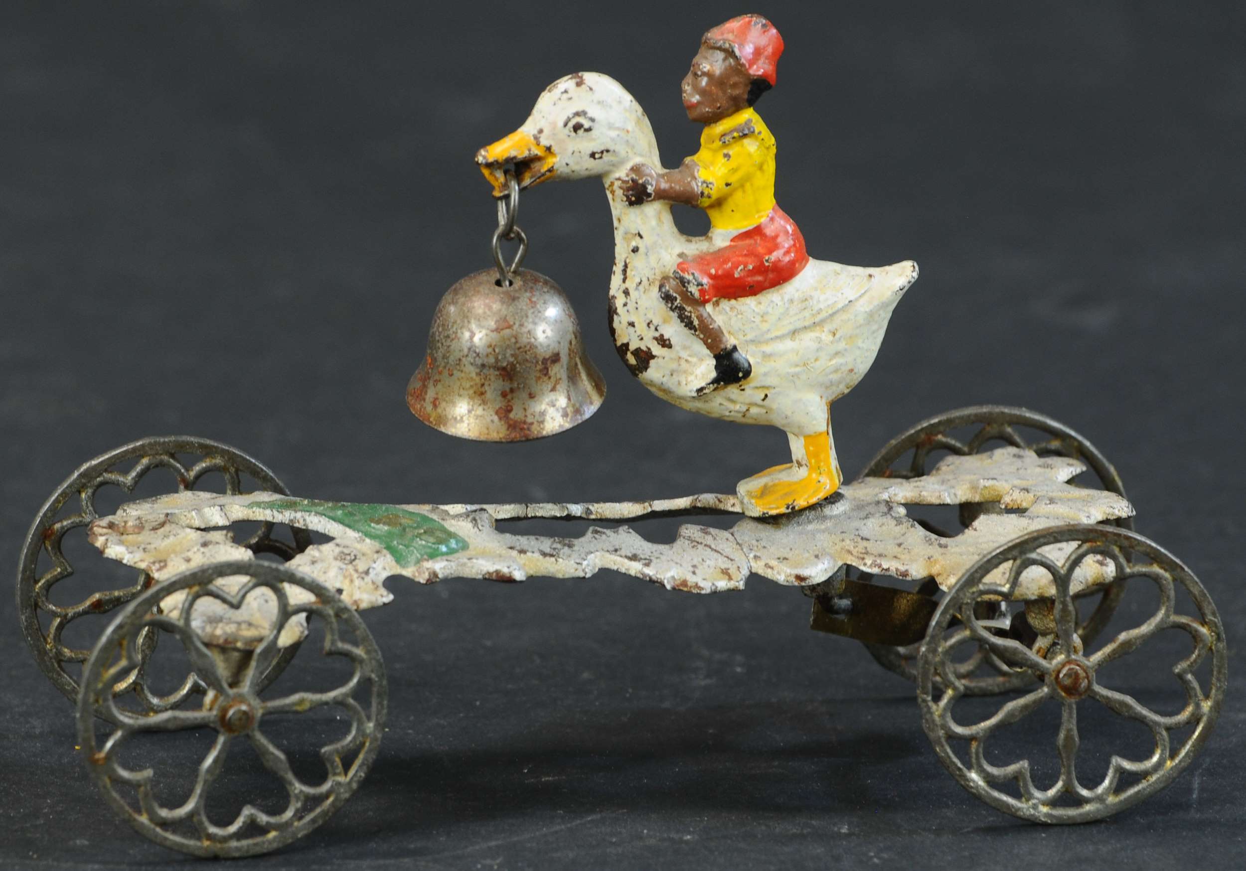 GONG BELL GOOSE WITH RIDER BELL TOY