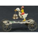 GONG BELL GOOSE WITH RIDER BELL TOY