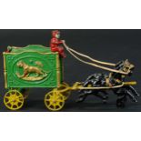 SMALL HUBLEY CIRCUS LION VAN WAGON