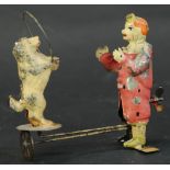 GEORG SCHWEIGER CLOWN WITH PERFORMING POODLE TOY