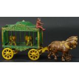 HUBLEY ROYAL CIRCUS TIGER CAGE WAGON