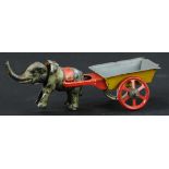 FISCHER NODDING ELEPHANT CART PENNY TOY