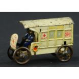 FISCHER POLICE AMBULANCE PENNY TOY