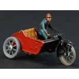 LARGE INDIAN CYCLE W/ SIDECAR PENNY TOY