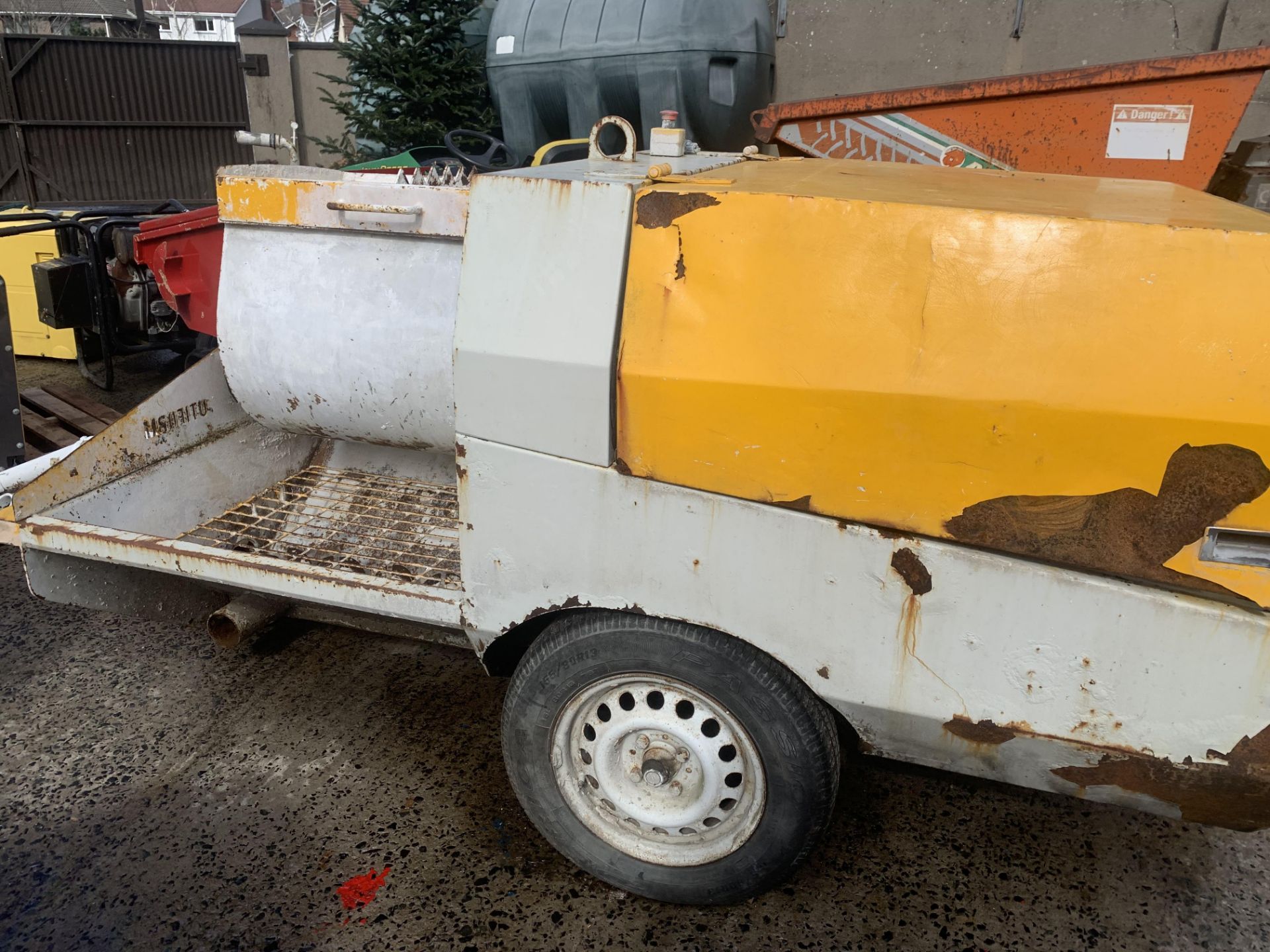 UNIFORM PLASTER SCREED MIXER.LOMBARDINI ENGINE.LOCATION N IRELAND.