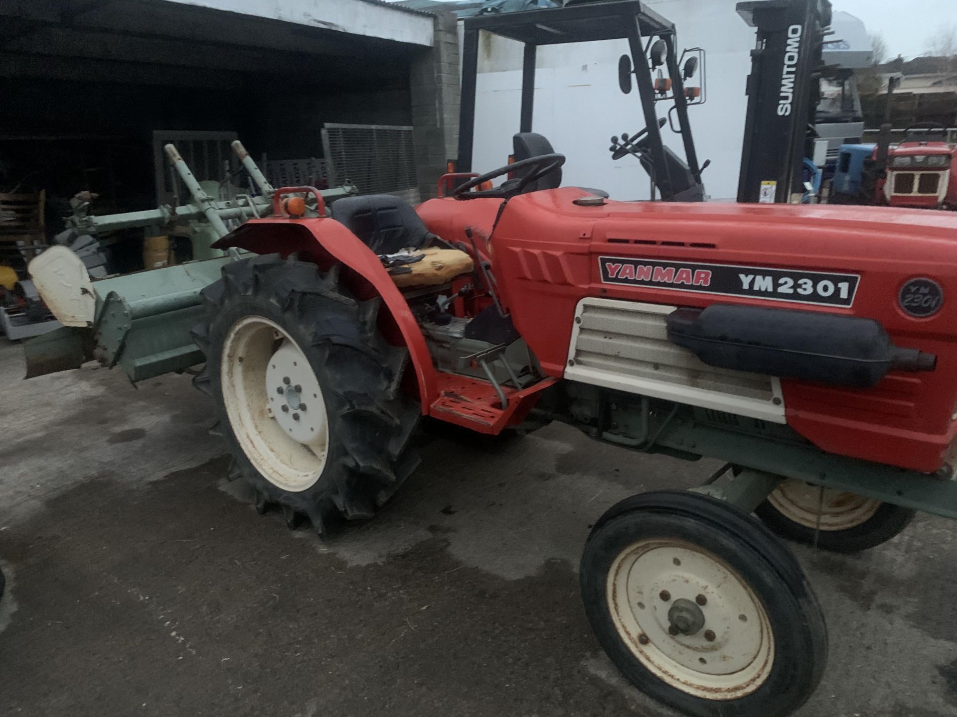 YANMAR YM2301 DIESEL TRACTOR.WITH ROTAVATOR.LOCATION N IRELAND. - Image 2 of 5