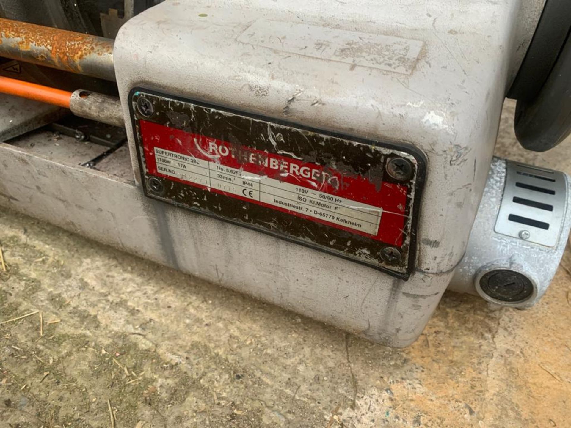 ROTHENBERGER PIPE THREADER 110V LOCATION N IRELAND - Image 4 of 5