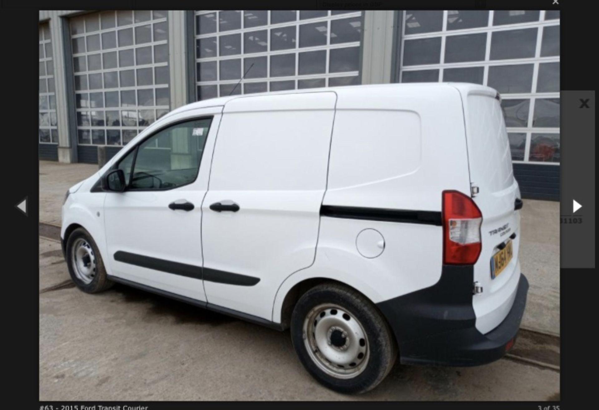 2015 FORD TRANSIT COURIER BASE TDC.I LOCATION N IRELAND - Image 7 of 9