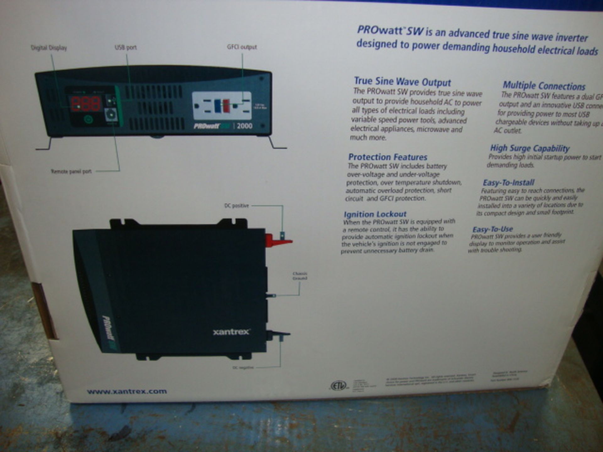 Pr of New Xantrex 2000 Watt Sine Wave Inverter, Model Prowatt SW 2000 - Image 5 of 7