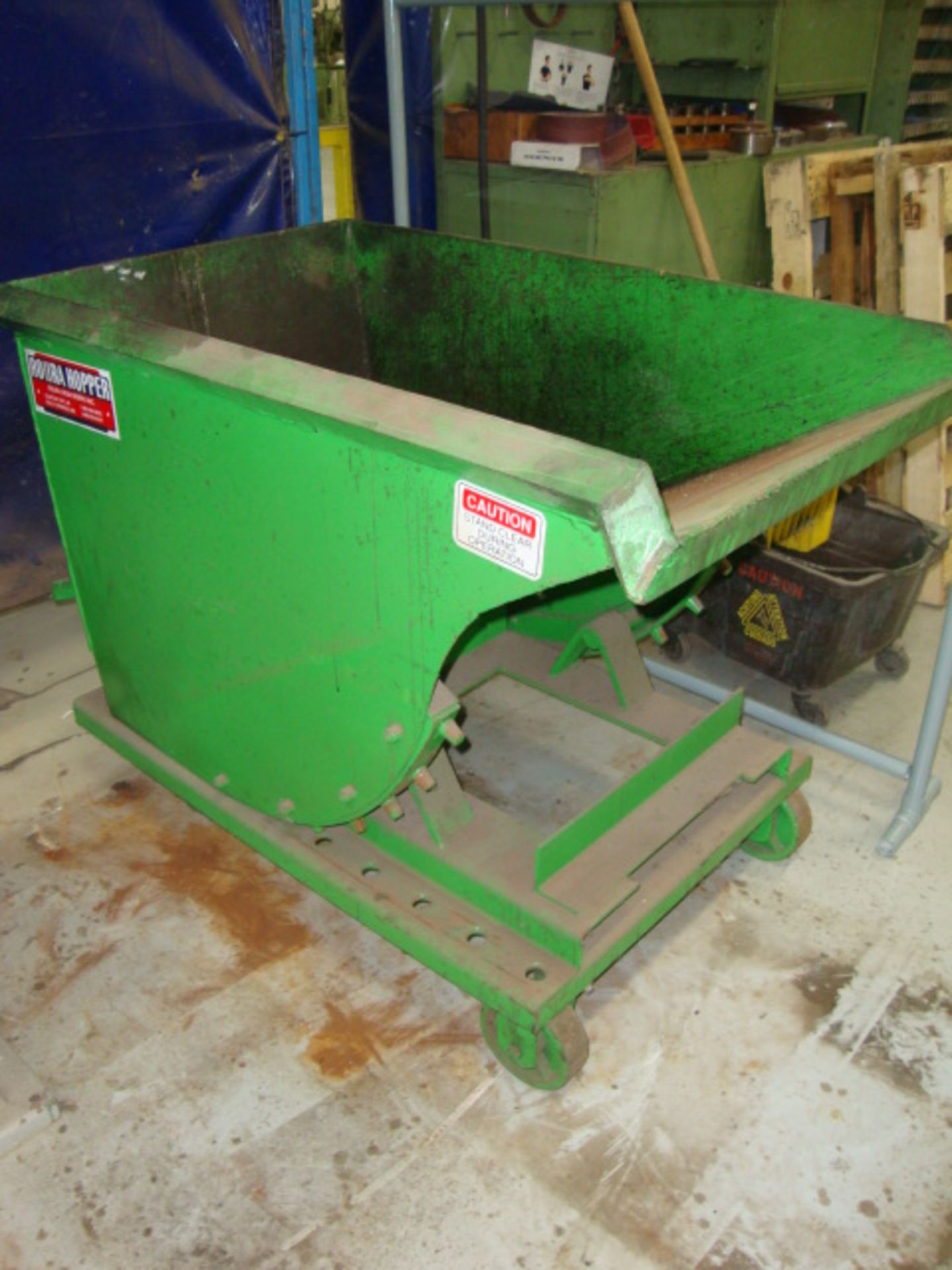 Roura Dump Hopper, approx. 48" x 30" x 36" tall