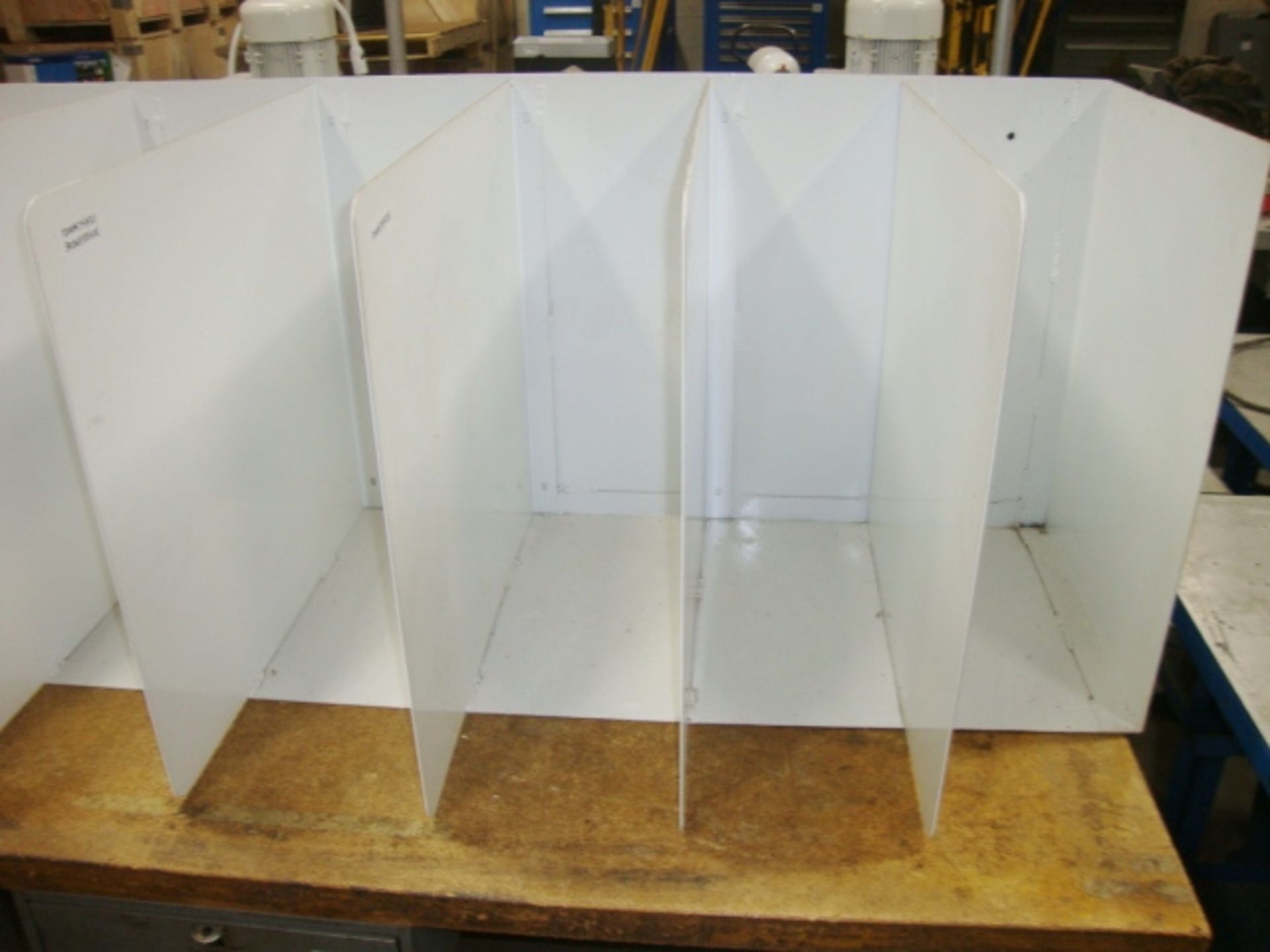 Metal Divider used as reel holder, approx. 68" x 25" x 24" tall - Image 2 of 4