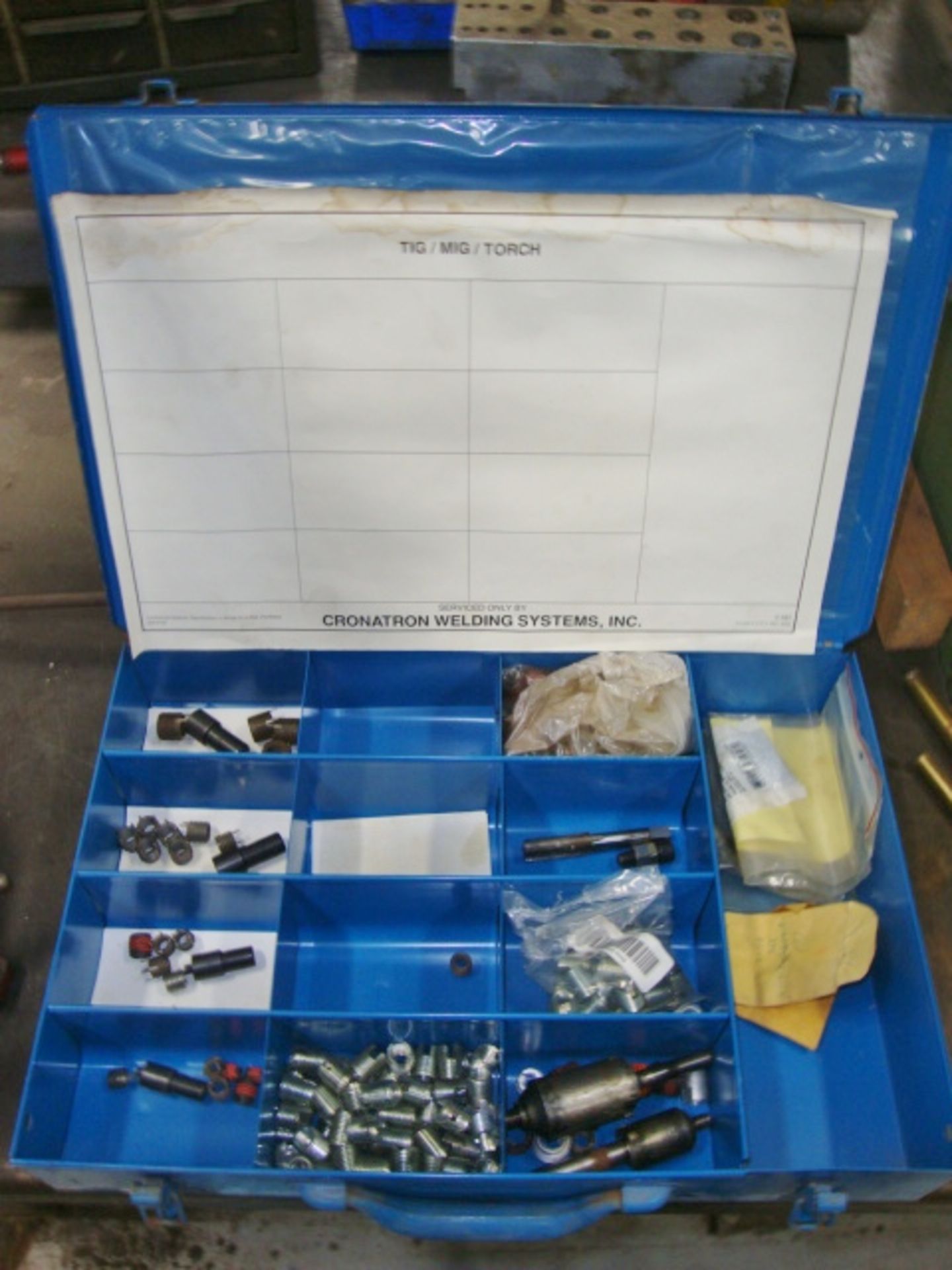 Cronatron Parts Organizers with Helicoils and Tooling