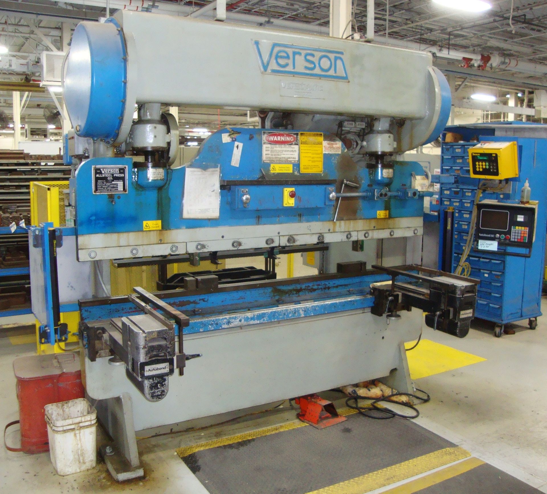 Verson 65 Ton 8' Press Versomatic w/Merlin Safety System, Serial # 22691-206.65, approx. 132" x