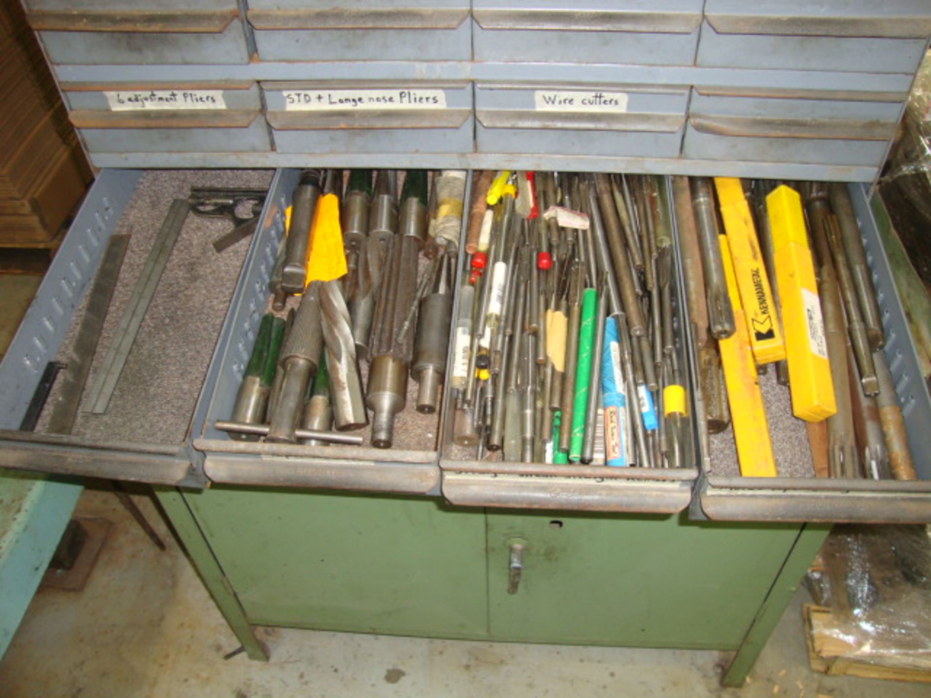 Equipto 16 Drawer Organizer Filled w/Taps, Cutters, etc. - Image 2 of 12