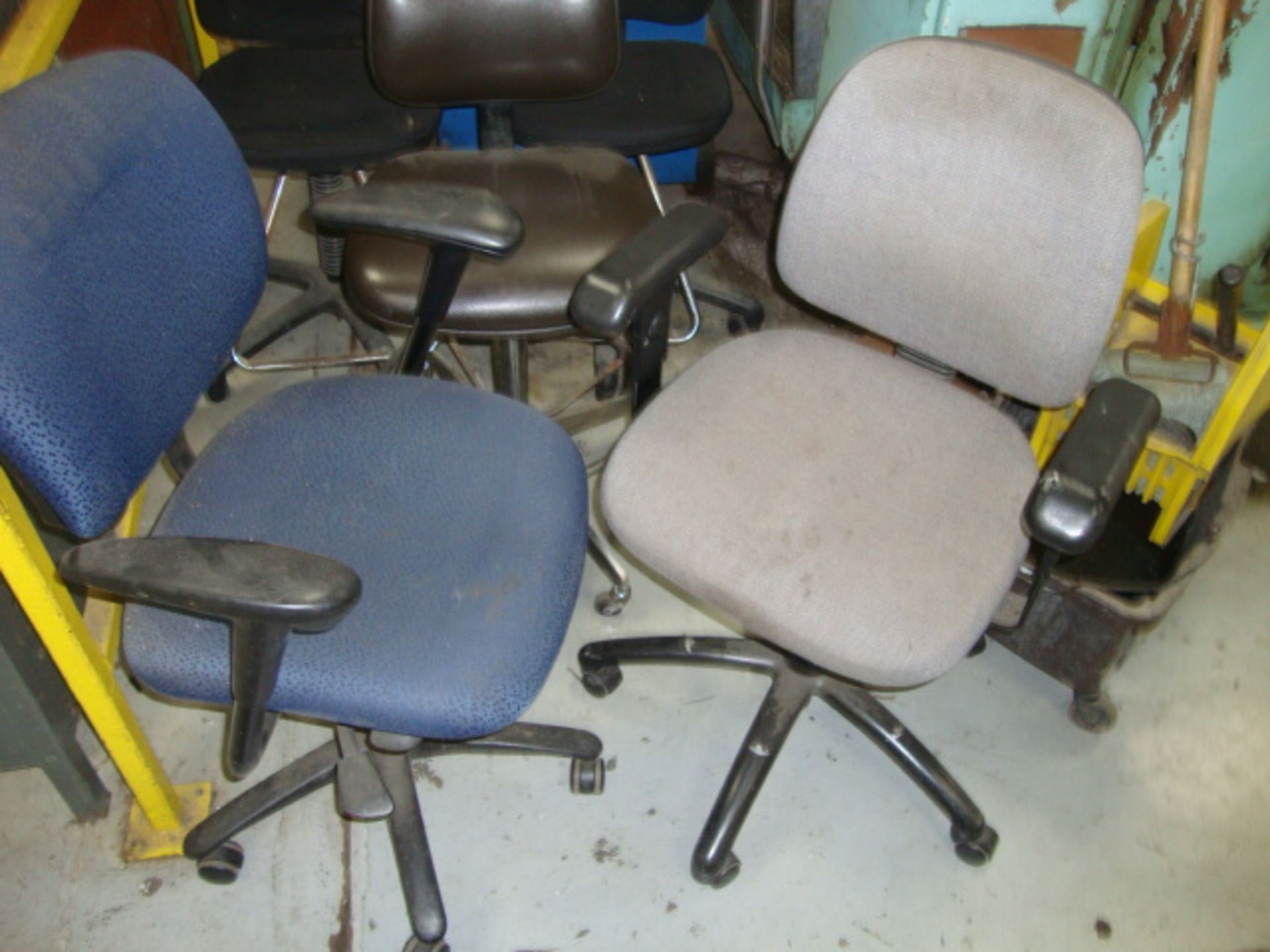 Lot of 6 Assorted Chairs and Mop Bucket - Image 3 of 4