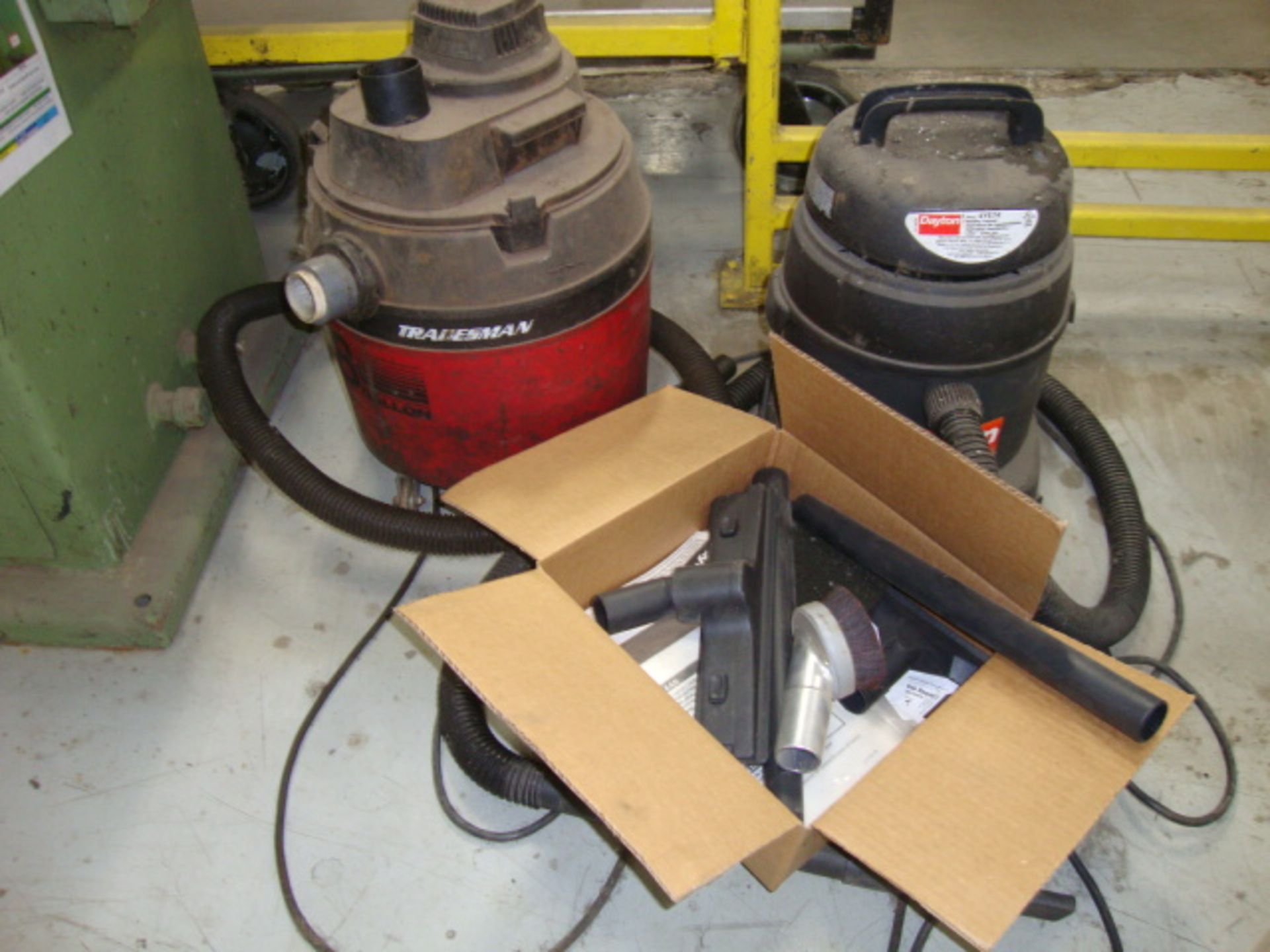 Pr of Dayton Vacuums on Casters, 120V