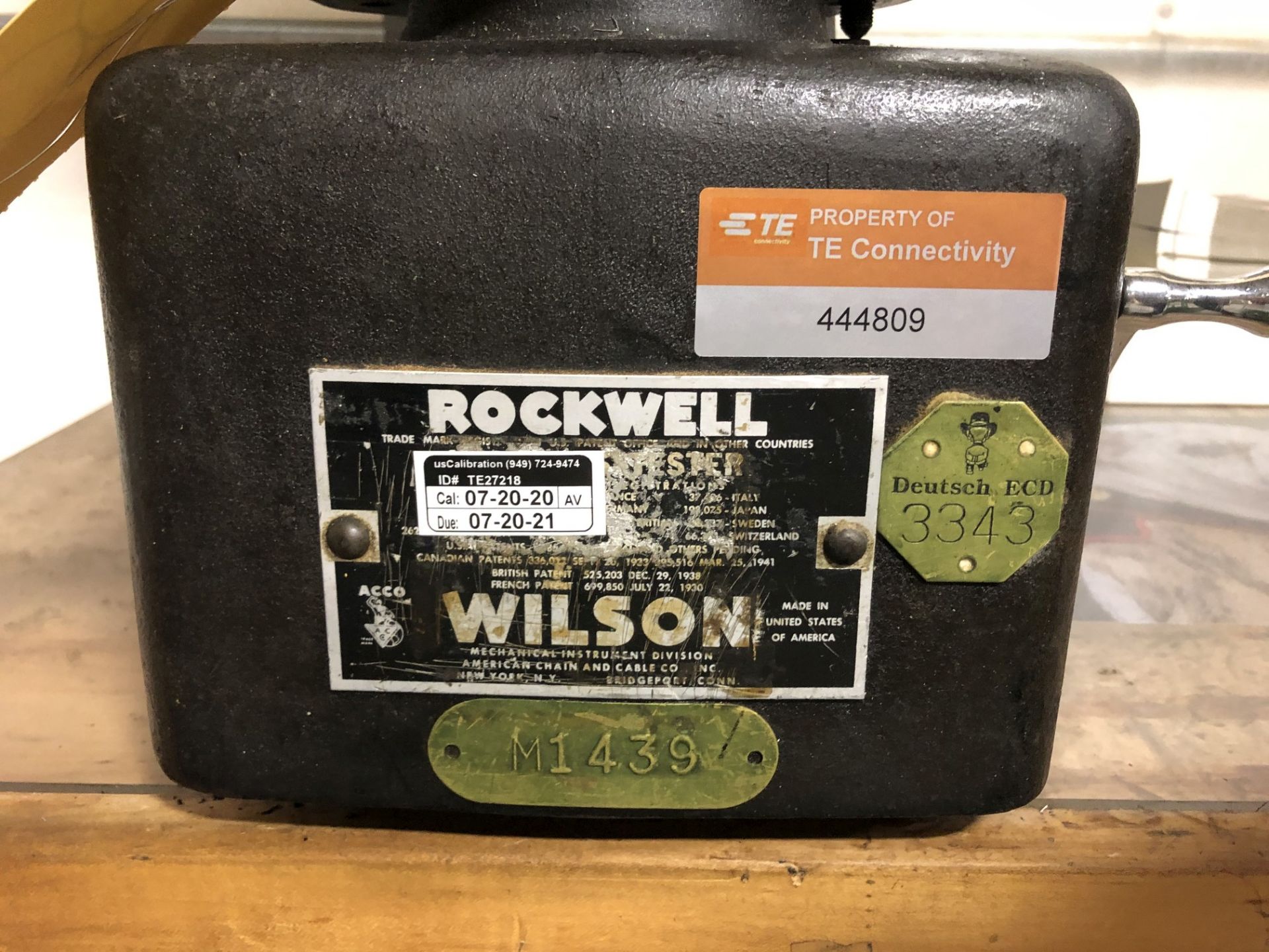 Rockwell Wilson Hardness Tester, Model 4JR - Image 3 of 5