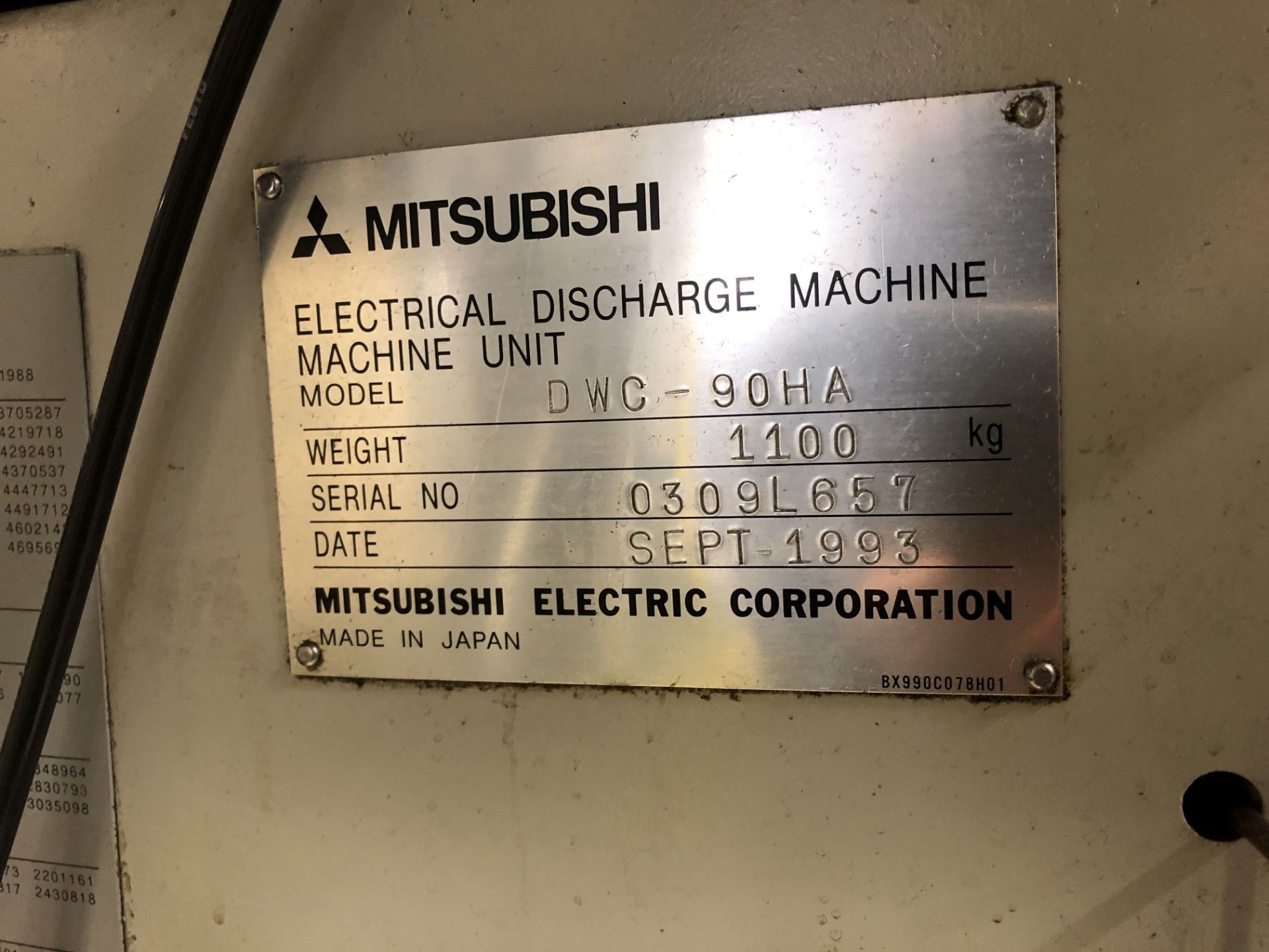1993 Mitsubishi DWC90HA CNC Wire EDM - Image 15 of 16