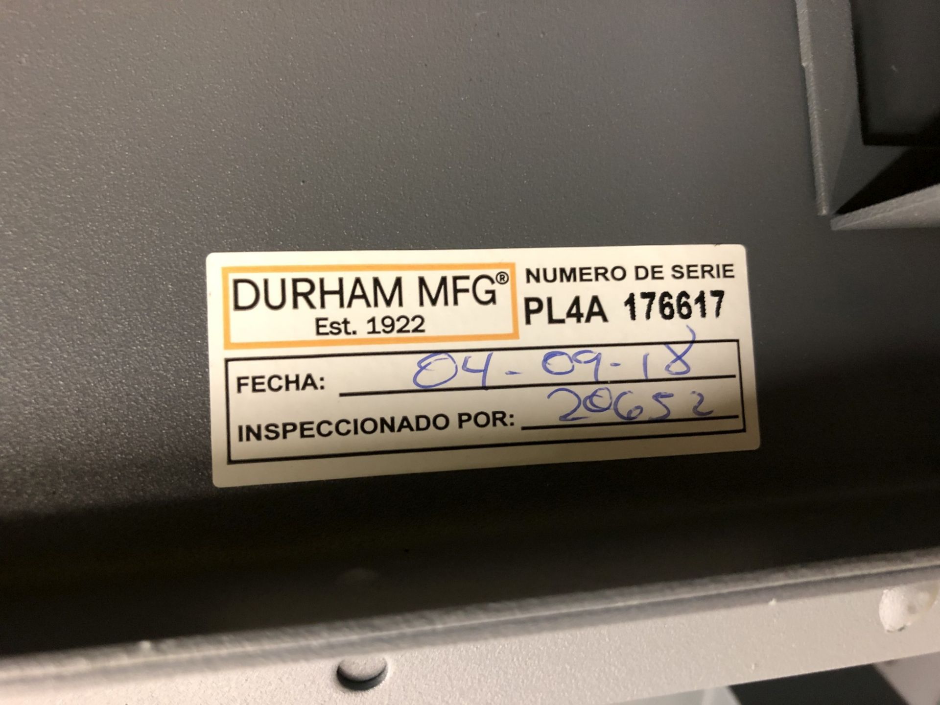 Durham Mfg 2-Door Heavy-Duty Bin Cabinet (4' W x 24-3/4" D x 6' H) - Image 7 of 7
