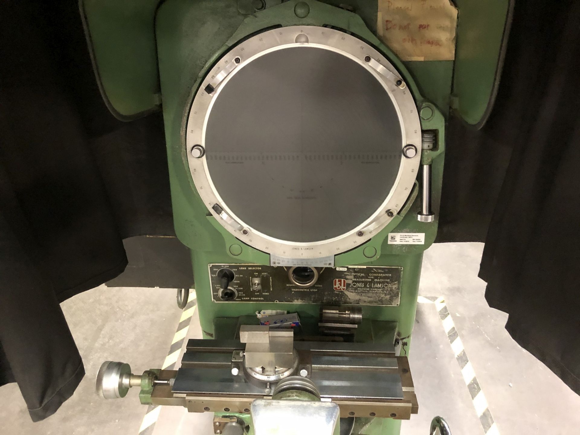 Jones & Lamson 14" Optical Comparator - Image 4 of 8