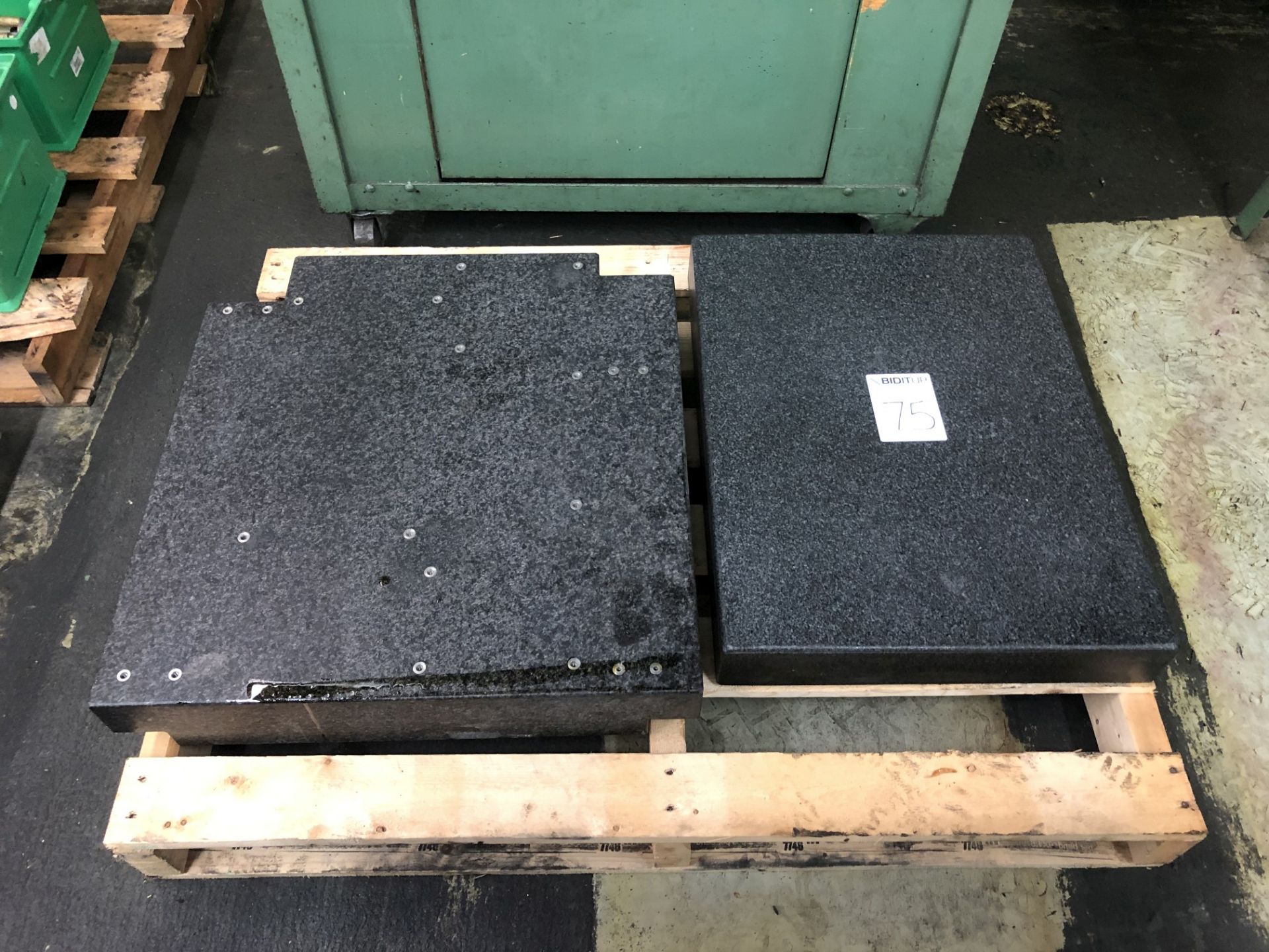 (1) 24" x 18" x 3 Thick & (1) 24" x 22-1/2" x 4" Thick Granite Surface Plate