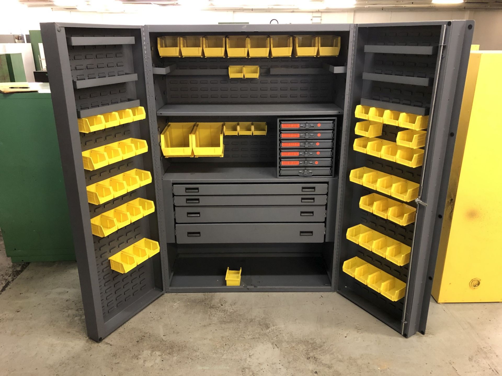 Durham Mfg 2-Door Heavy-Duty Bin Cabinet (4' W x 24-3/4" D x 6' H)