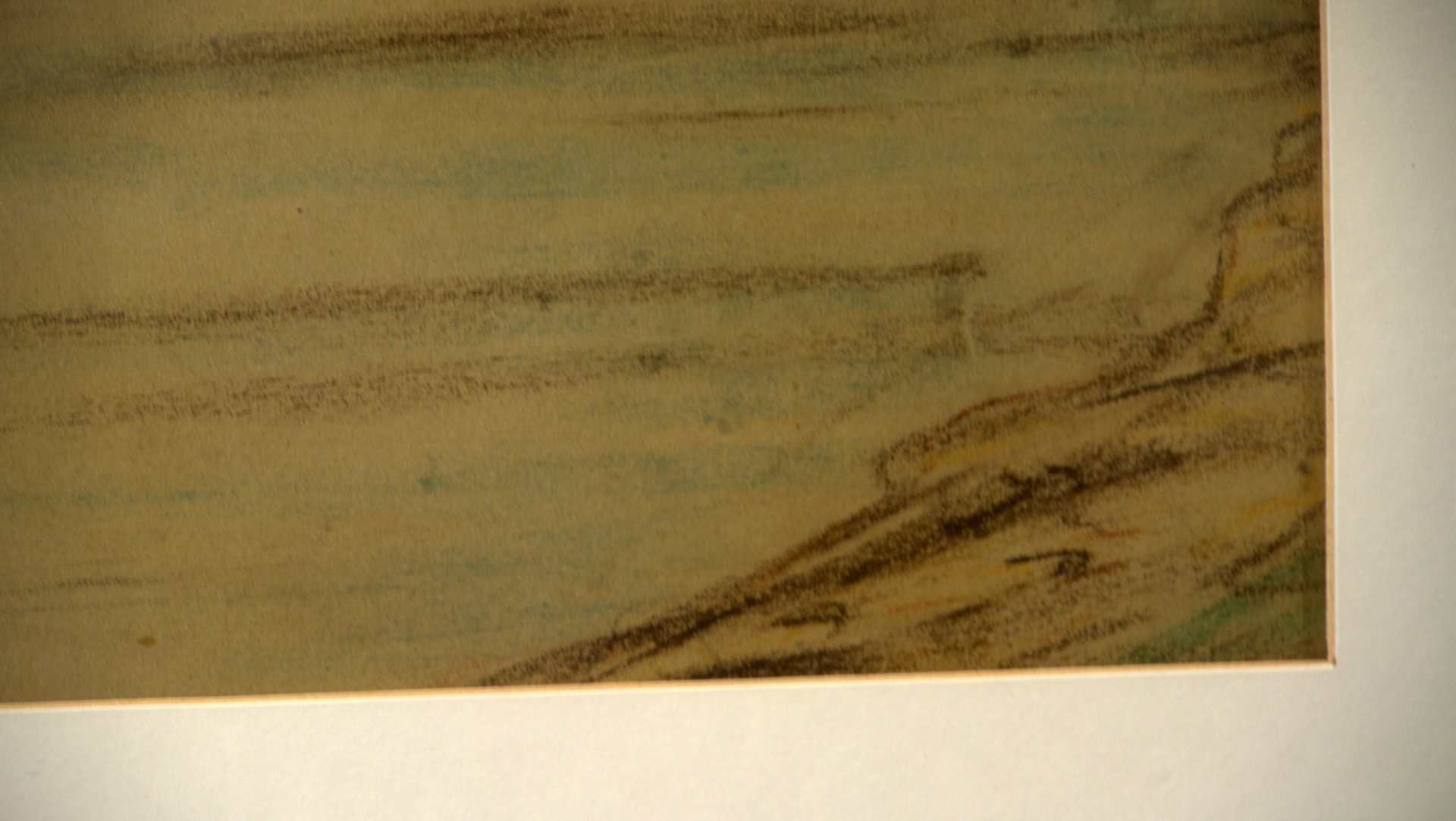TH. Stein (Rheinischer Maler um 1900), "Marksburg bei Braubach", Pastellzeichnung/Tonpapier< - Image 2 of 2
