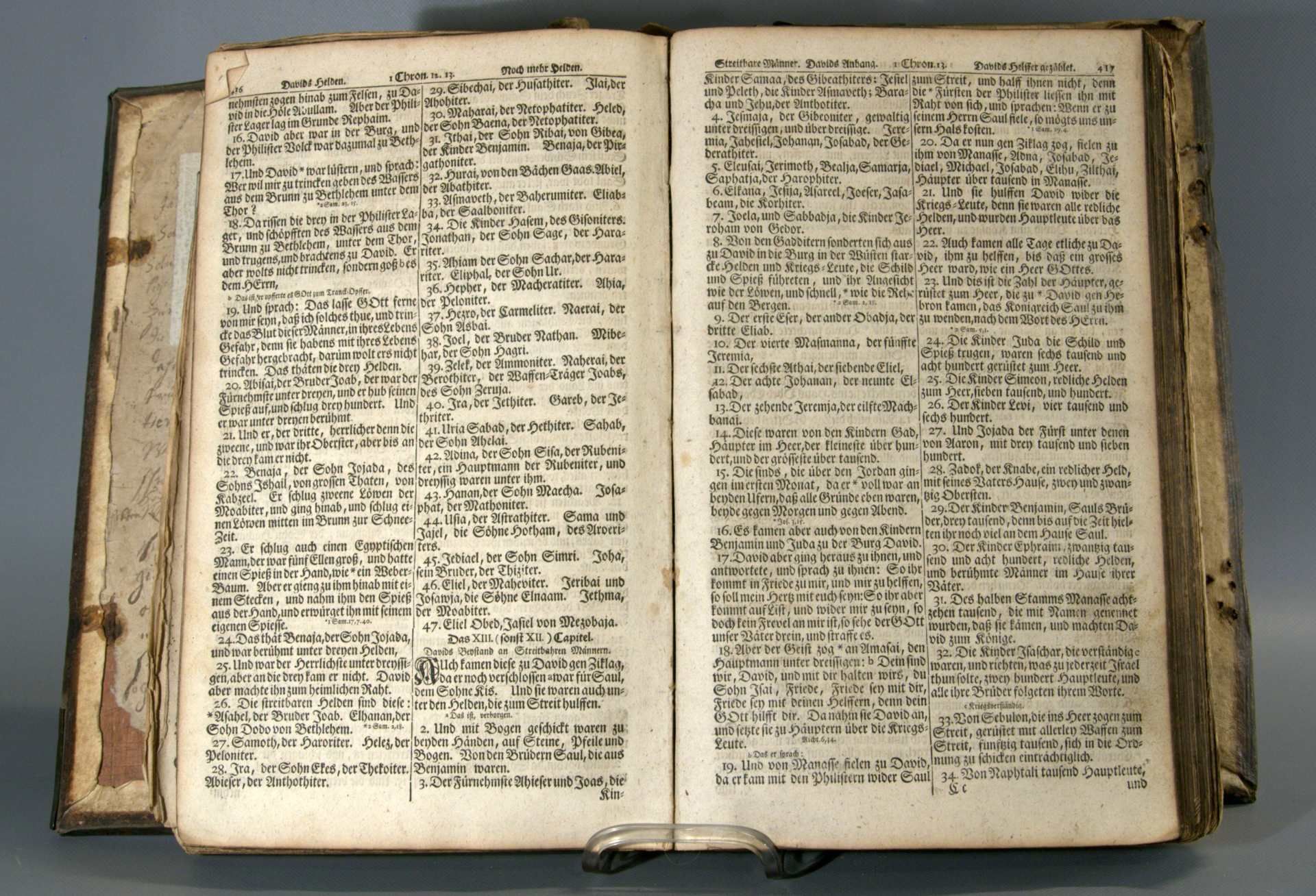 Bibel (An den Landgrafen zu Hessen ) Ecken Metalleinfassungen, - Image 2 of 2