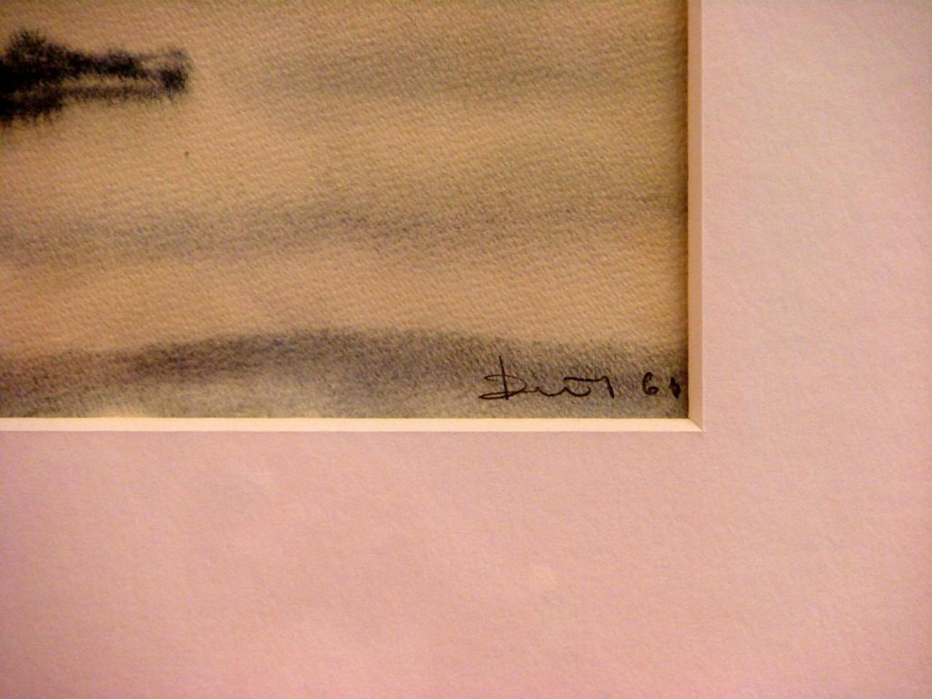 "Hafenansicht", Aquarell, u.re.sig. DEUS (GUSTAV), dat.'66, ca. 44x35 cm, Glasrahmen - Bild 2 aus 2