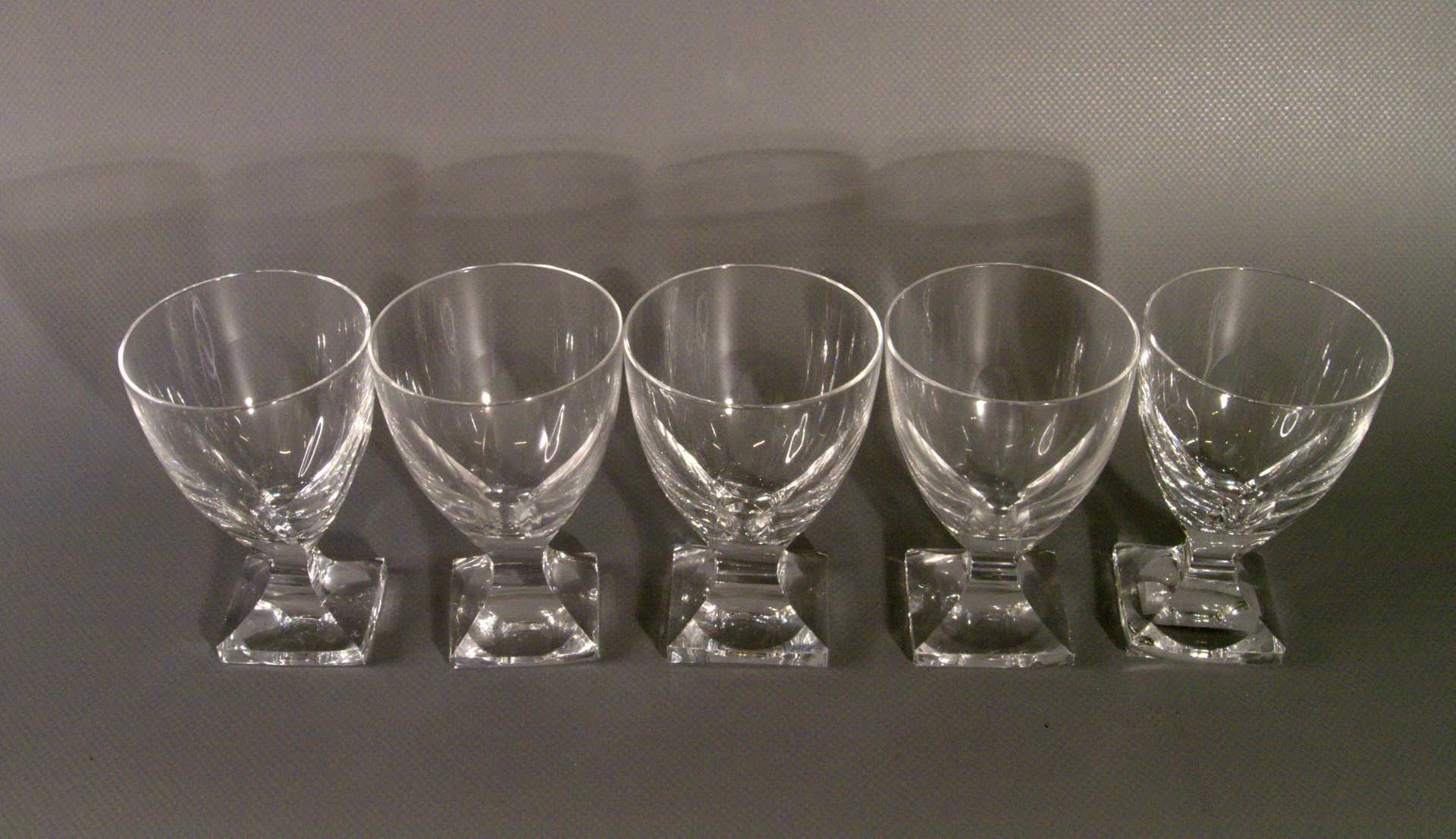 6 kleine Gläser, Kristall, Peill & PutzlerHöhe ca. 9 cm