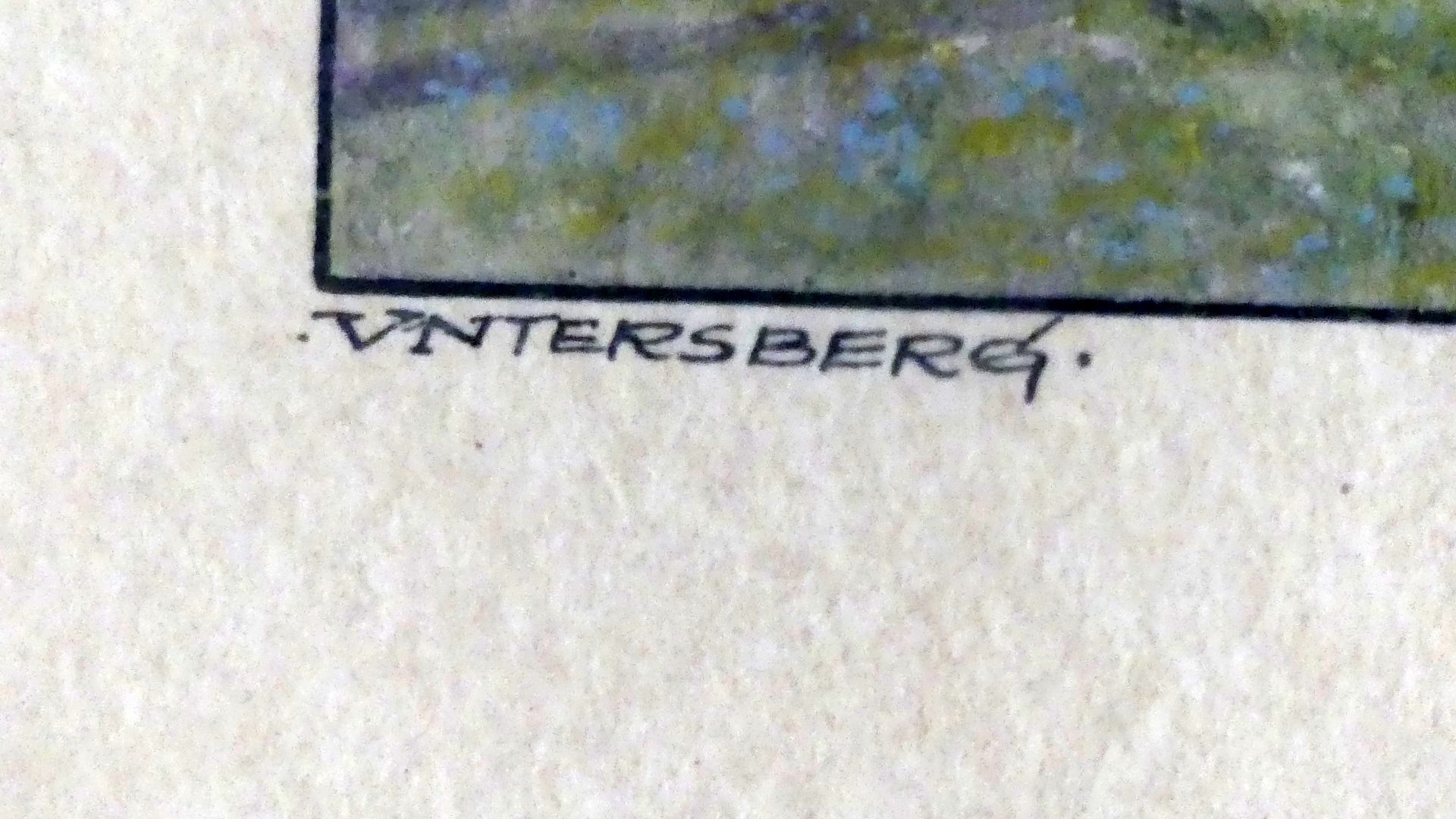 JOHANN DEININGER (1849 - 1931), "Unterberg", Aquarell, - Image 3 of 3