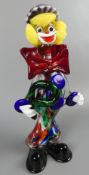 Glas, "Clown", Murano, farbig H. ca. 33 cm,