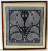 "Ornamente", Aquarell, Jugendstil, u.re.monogr. MK 19,