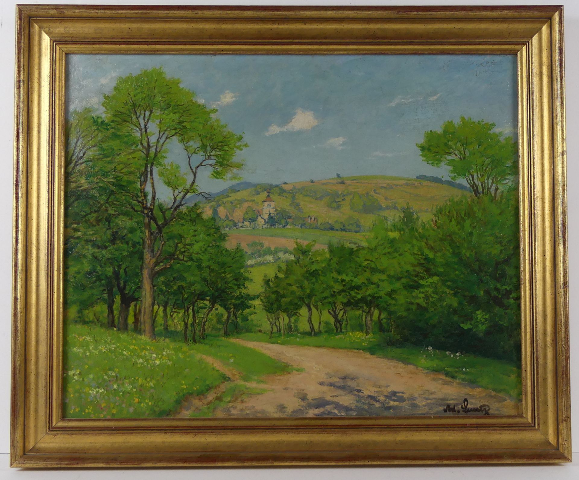 ADOLF LUNTZ (1875 Wien - 1934 Karlsruhe), "Pfingsten", Öl/L,