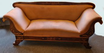 Sofa, Mahagoni, Einlegearbeiten, guter Zustand (Polster),