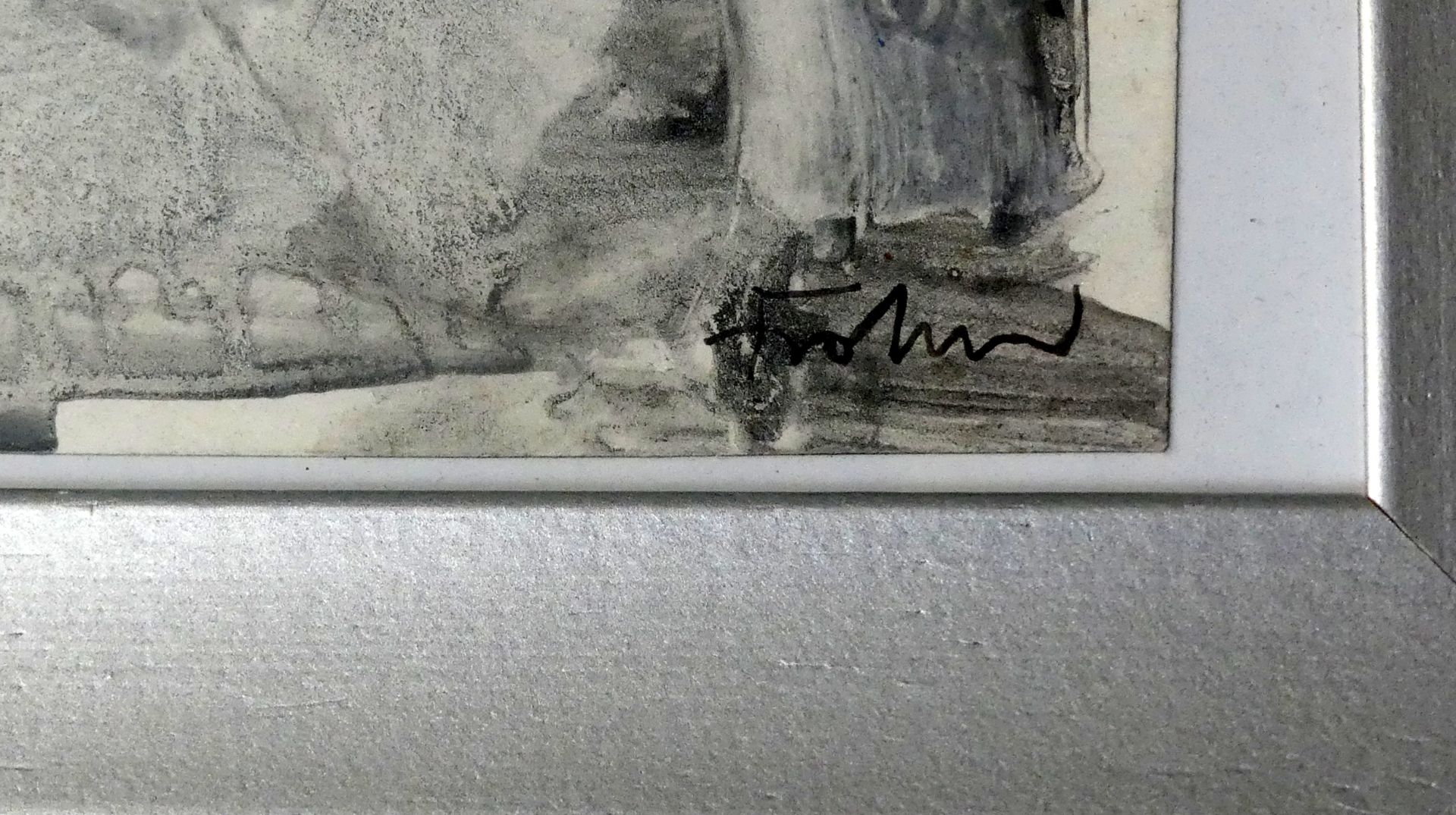 "Abstrakt", Aquarell, u.re.unles.sig., ca. 12 x 17 cm - Image 2 of 2