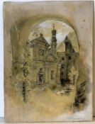 "Stadtansicht", Aquarell, u.re.unles.sig. und bez. Florenz,