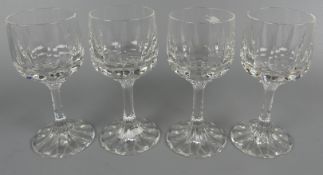 11 kleine Weißweingläser, Bleikristall, V & B., neuzeitlich, H. ca. 13 cm