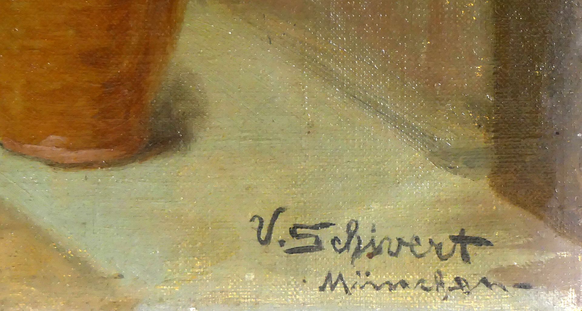VIKTOR SCHIVERT (1863 - 1929 München, "Brautwerbung", Öl/L, - Bild 2 aus 2
