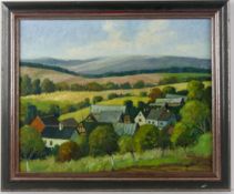 R. Höhler, "Taunuslandschaft mit Dorf, Roth", Öl/L., u. re.sig., ca. 38 x 48 cm