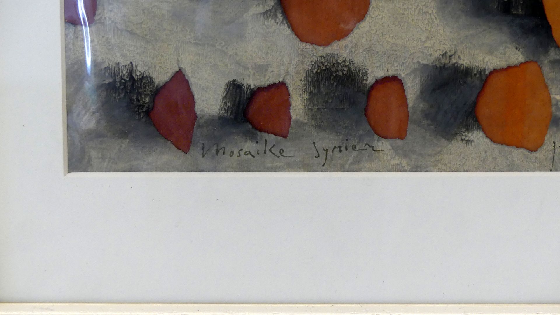 HUBERT BERKE (1908 - 1979), "Mosaike Syrien", Mischtechnik, u.re.sig., - Bild 3 aus 3