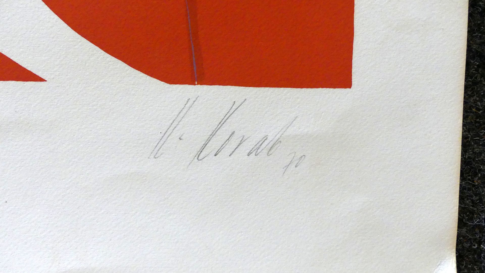 KARL KORAB (1937), Farblithographie, u.re.sig., dat. '70, - Bild 3 aus 3